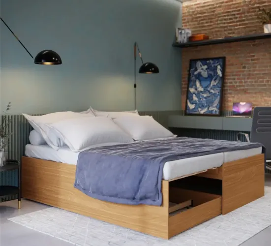 Cama 3 em 1 (com 2 colchões)