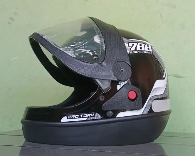 CAPACETE N°58 | PRETO/BRANCO | ARAPIRACA - AL