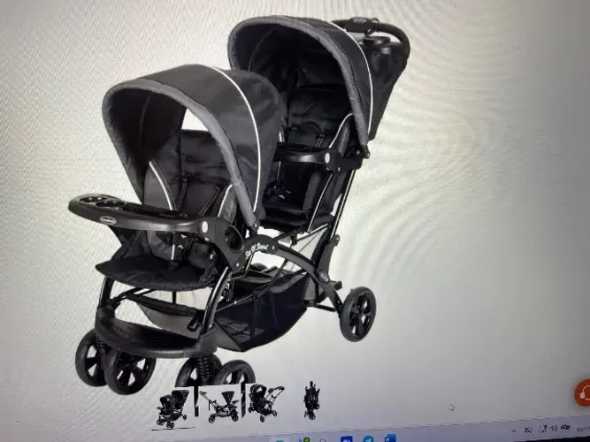 Carrinho de bebê para gêmeos com 2 bebês conforto