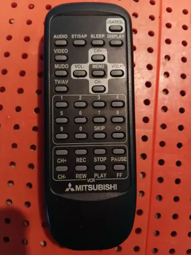 Controle remoto mitsubishi vídeo cassete e tv