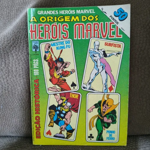 GRANDES HERÓIS MARVEL Nº 3 (ABRIL, 1984) - A ORIGEM DOS HERÓIS MARVEL