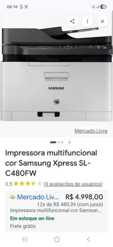 Impressora laser multifuncional C480