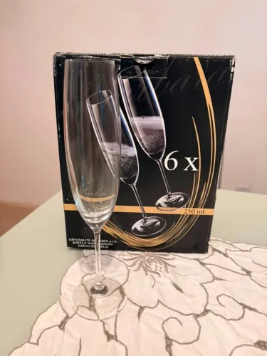 Taças De Champanhe de Cristal- Gastro 220ml - Bohemia