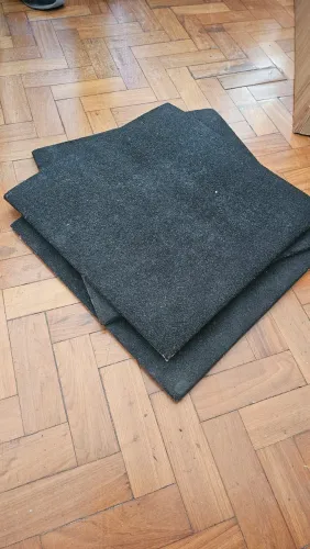 Kit 10 pisos borracha 50x50 de academia