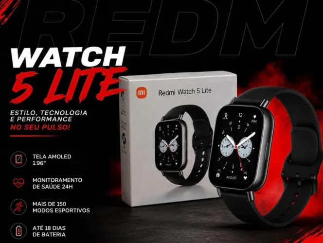 Redmi 5 Lite Black relógio