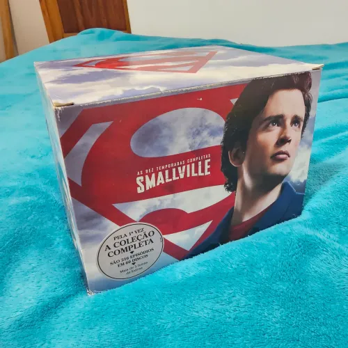 Box dvd smallville serie completa as dez temporadas super man homem coleção collection
