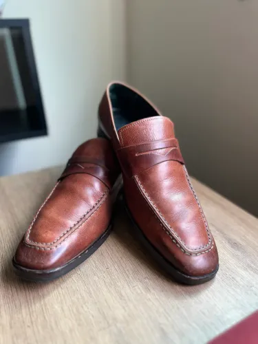 Sapato Brooksfield Brooksgold couro legítimo whisky nº 40 alto padrão