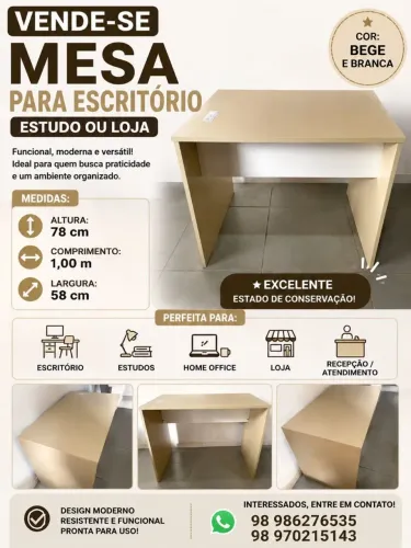 Mesa de estudo/escritório ou loja