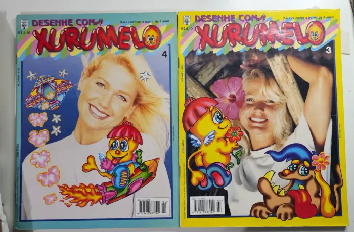 Coleção de materiais da Xuxa: revistas, recortes, poster, jornais + Brinde