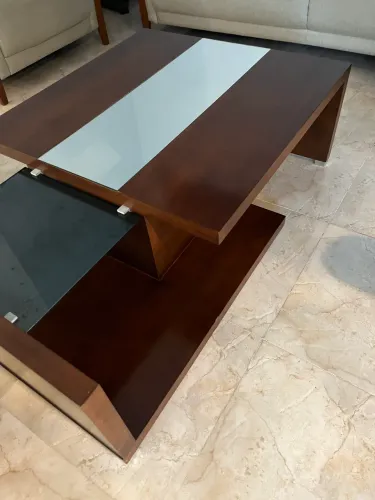 Mesa de centro turazza cor café