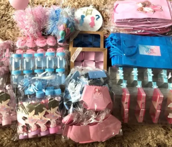SOBRA DE REVELAÇÃO DE BEBÊ MENINO/MENINA 
