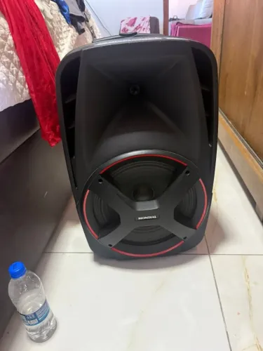 Caixa de som pronta pra uso + ganhe 1 microfone