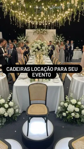 Locação cadeiras NOVAS eventos casamentos