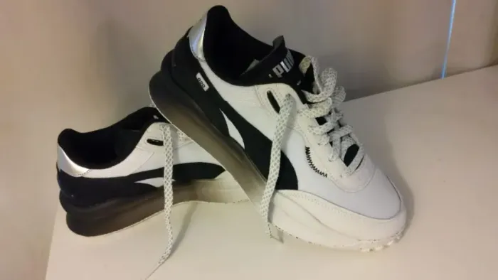 Tênis Puma Style Rider "Black & White"