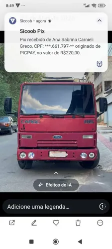 Ccaminhão ford cargo 815 3/4. Ano 2004