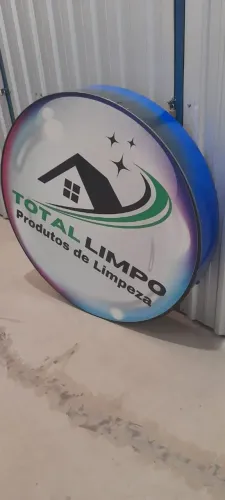 Placa 1,10 X 1,10 iluminação interna