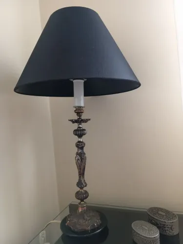 Par de Abajures Vintage Anos 50 Bronze