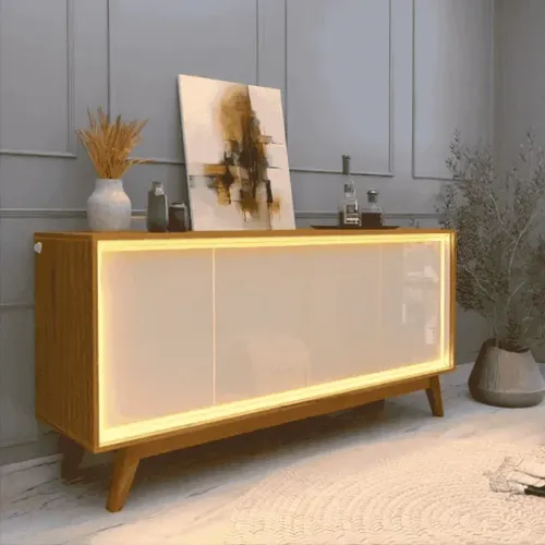 sala aparador com led