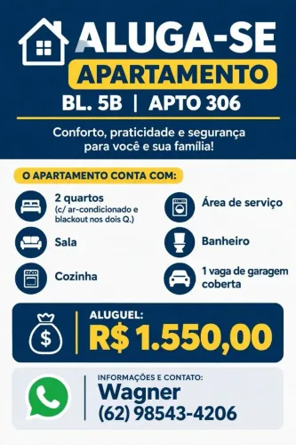 Apartamento Goiânia 2, com ar condicionado próximo a ufg