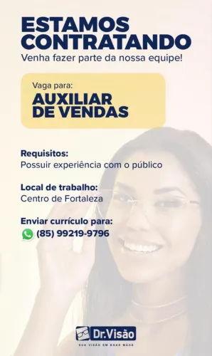 Vendedor de Ótica LEIA O ANÚNCIO 