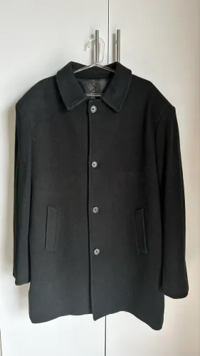 Sobretudo Preto 100% Lã - Tam.  GG