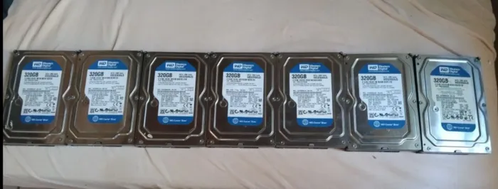 7 HDs Western Digital 320GB 
