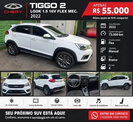 Chery Tiggo 2 Look 1.5 16V Flex Mec. 5P 2022