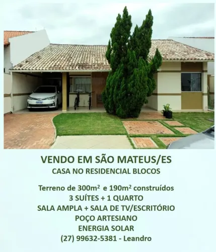 Casa em condomínio em São Mateus