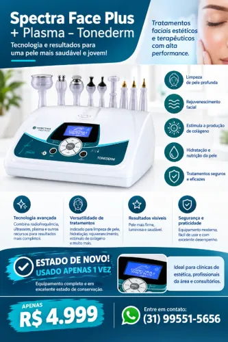 Spectra Face Plus + Plasma - Tonederm | Estado de novo