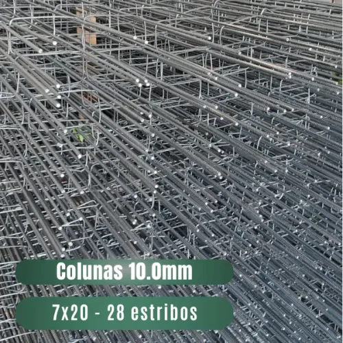 Coluna 3/8 10mm - 7x20 - 6 METROS (CA50 28 Estribos)