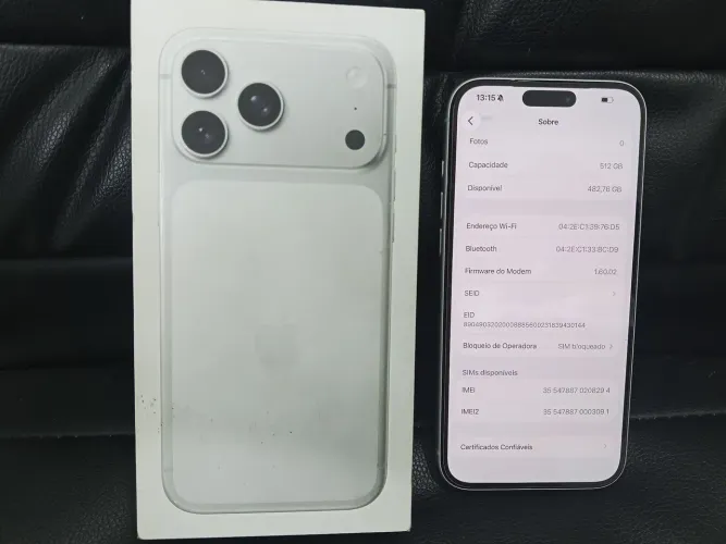 iPhone 17 pro Max 512 GB bloqueio de operadora