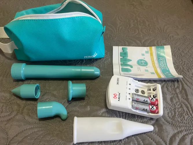 Vendo kit peridell + carregador de pilhas (usados)