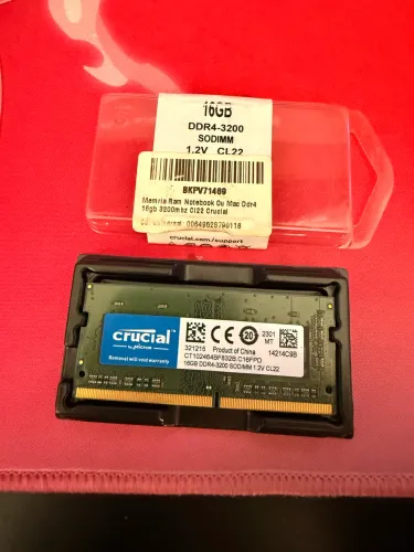 Memória RAM 16GB ddr4 notebook