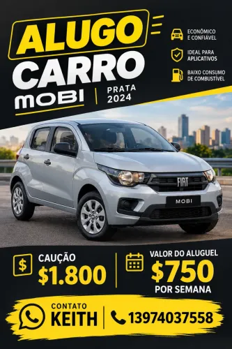 Aluguel de carro para aplicativo