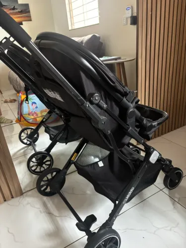 Kiddo Carrinho Zig Zag Com Bebe Conforto Casulo E Base