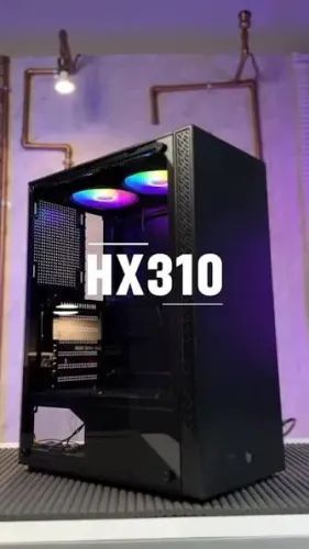Gabinete gamer ATX com 2 fans RGB