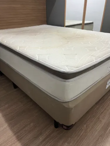 Cama box casal + colchão Euro Colchões