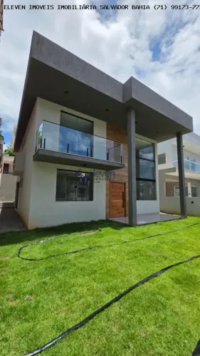 EXCELENTE CASA 4 SUÍTES EM CONSTRUÇÃO EM CONDOMÍNIO FECHADO  LAURO DE FREITAS