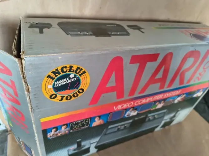 ATARI 2600 POLIVOX BERCO E CAIXA COM A SERIAL BATENDO