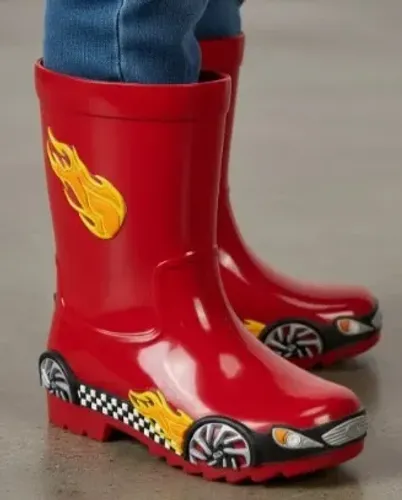 Galocha Infantil Menino - Bota Carros Veloz