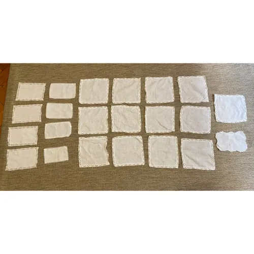 Guardanapos / Toalhinhas de Chá Vintage com Renda - 22 Peças