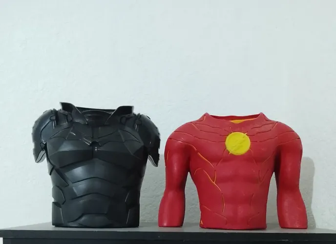 Combo baldes de pipoca Batman e Flash