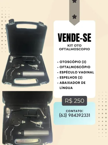 Kit Oto-oftalmoscópio Veterinário