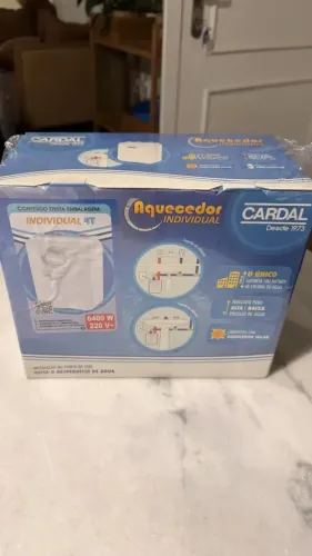Aquecedor de Água Elétrico Cardal 4T Branco 6400w 220v Alta Pressão