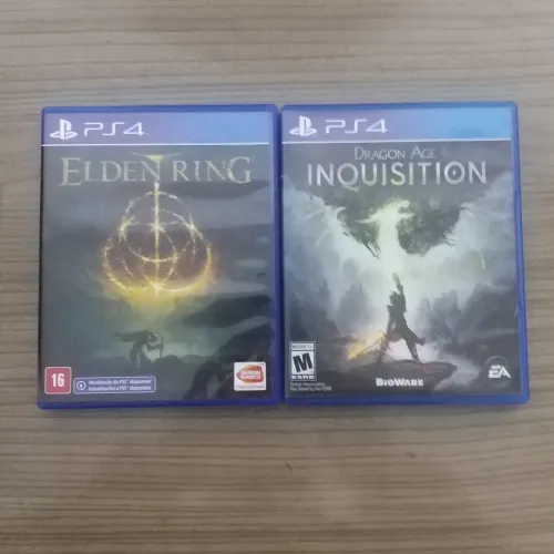 Jogos PS4 Elden Ring + Dragon age inquisition Semi Novos