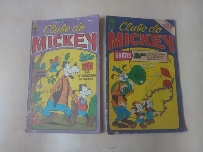 Lote 2 gibis Clube do Mickey  como nas fotos 
