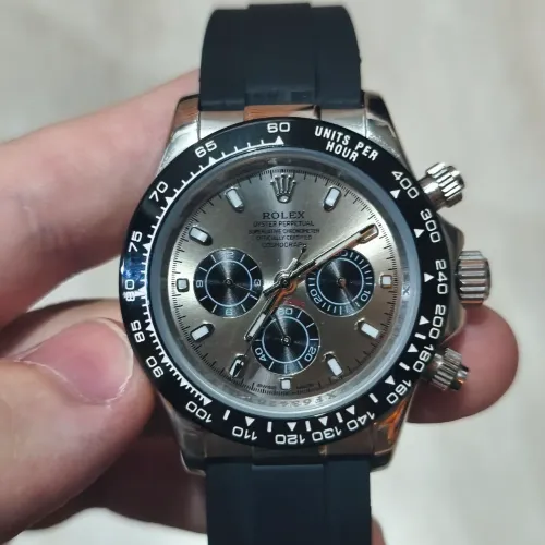 Relógio Rolex Automático 40mm Linha Premium, pulseira silicone