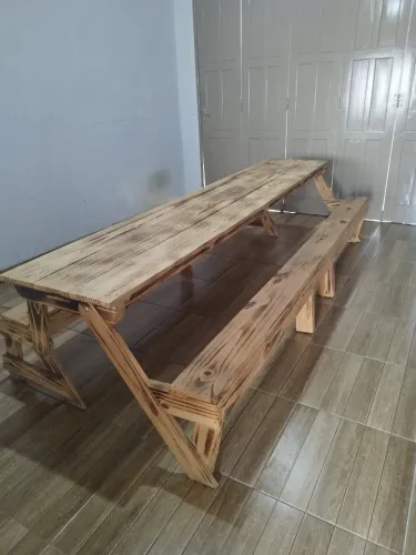 Mesa que vira banco - 3 metros 