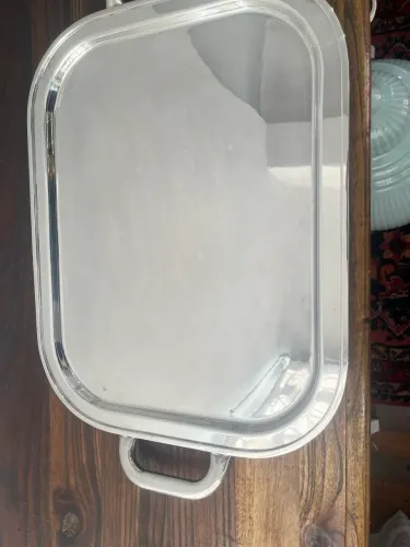 Bandeja Oblonga 45x38 Com Alça Sem Cordão em Prat