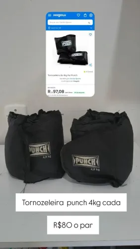Par de Caneleiras para musculação 4kg cada